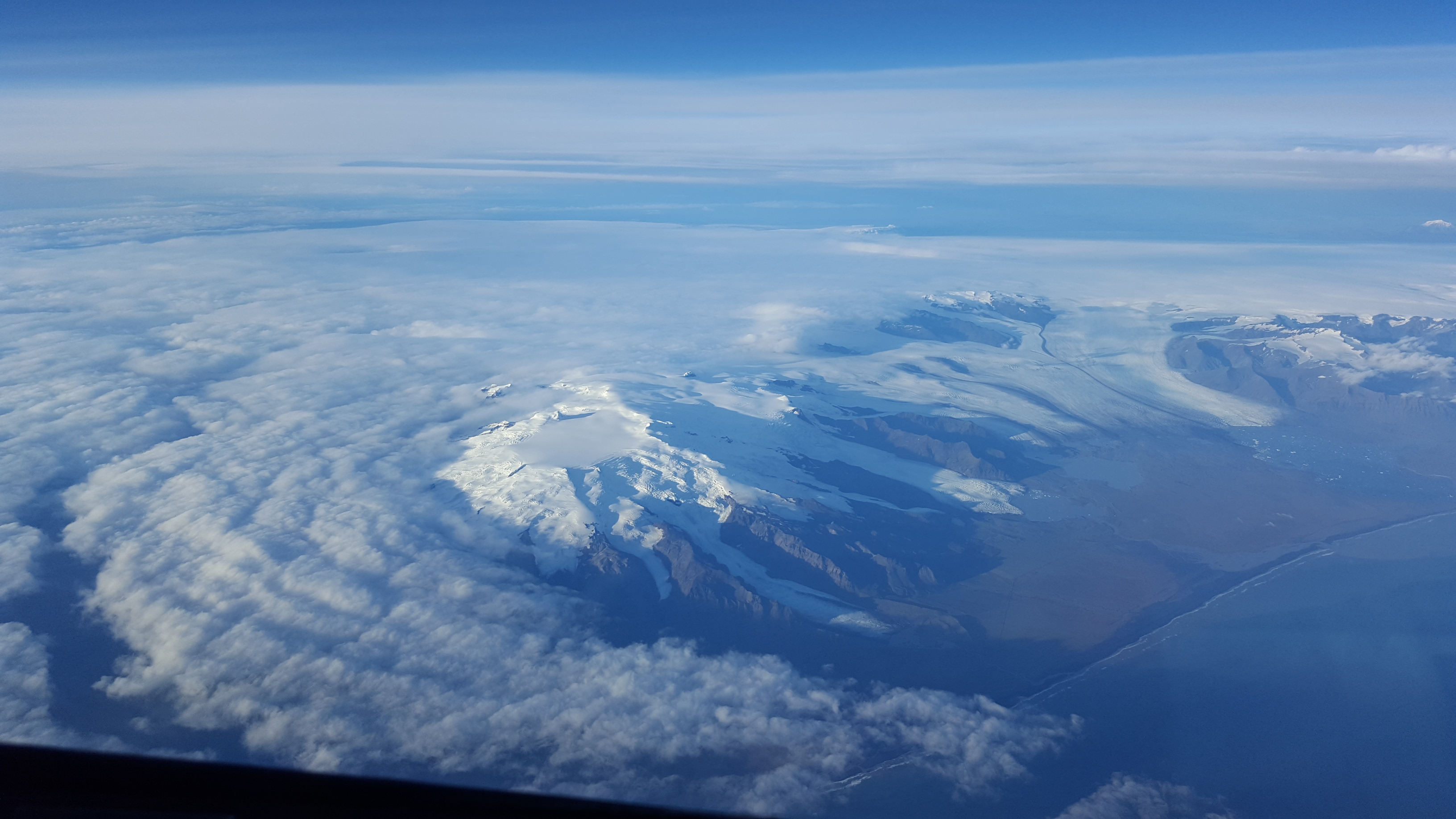 Grönland foto taget från en Airbus 340